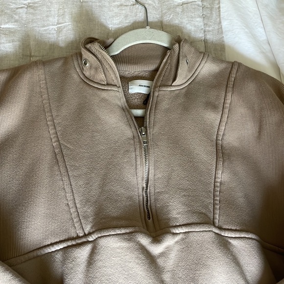 JOAH Brown Retro half zip - Picture 2 of 3